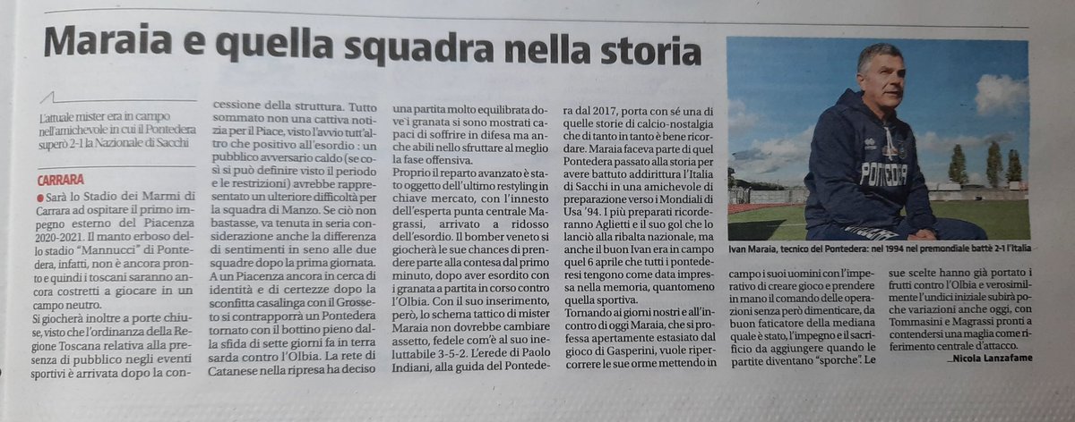 NickLanzafame's tweet photo. Torna l'appuntamento con @Liberta_it e il pregara delle avversarie del @PiacenzaCalcio in @LegaPro #seriec. Oggi è il turno del #pontedera, allenato dall'iconico #maraia. https://t.co/GZNj5uYeYg