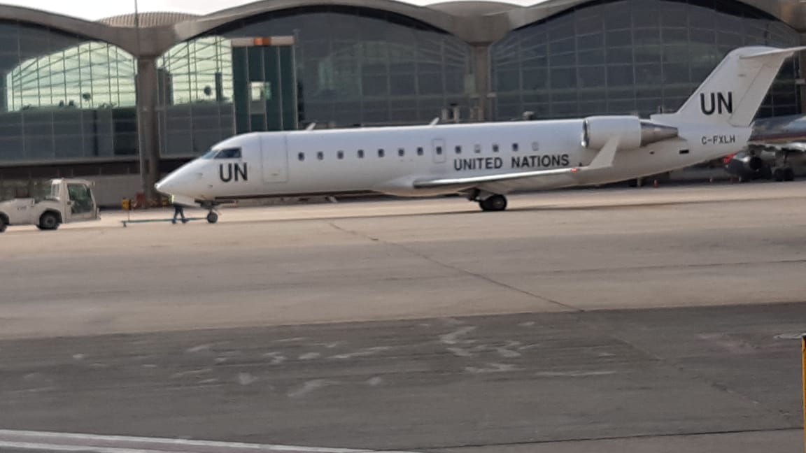 Breaking: A UN flight carrying civilian Yemenis & their companions just landed in #Sanaa. Thanks to the UN medical airbridge, the patients received treatment in #Jordan for different chronic conditions for which they could not be treated inside #Yemen.