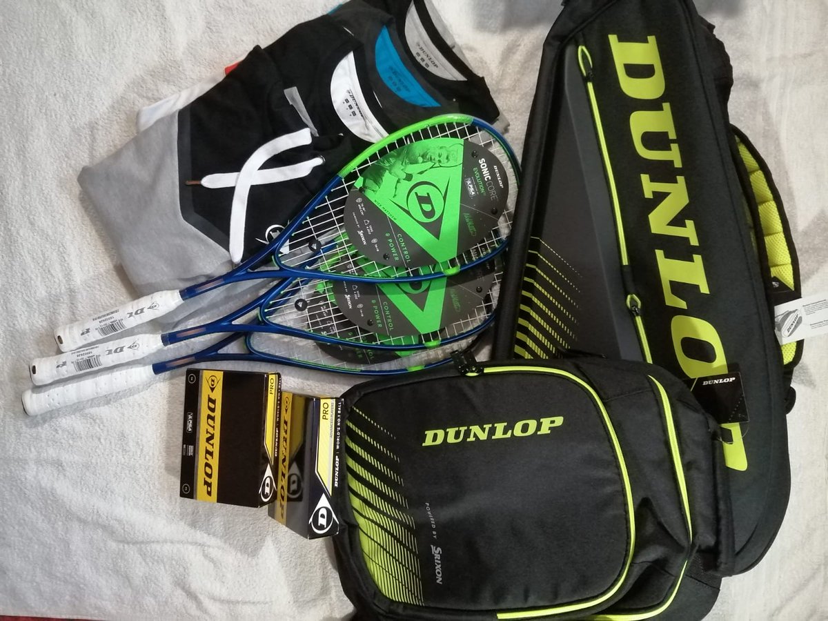 chrischak_'s tweet photo. Thank you @DunlopSquash for the new gear!

@WimbledonRacque @Phil_Rushworth https://t.co/e59tcEyT6l