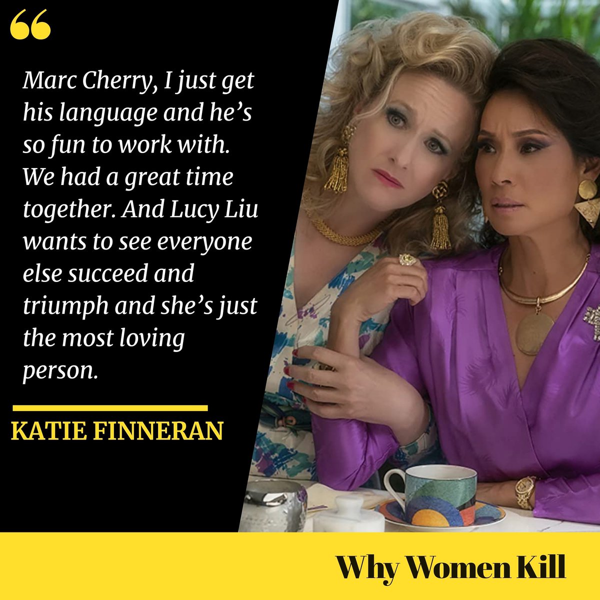 #KatieFinneran describes #LucyLiu as the most loving person and shared in an interview (see older IG  posts), that she practically worships the ground Lucy walks on. I could not be prouder! 👏 #WhyWomenKill #dramedy #celebritykindness