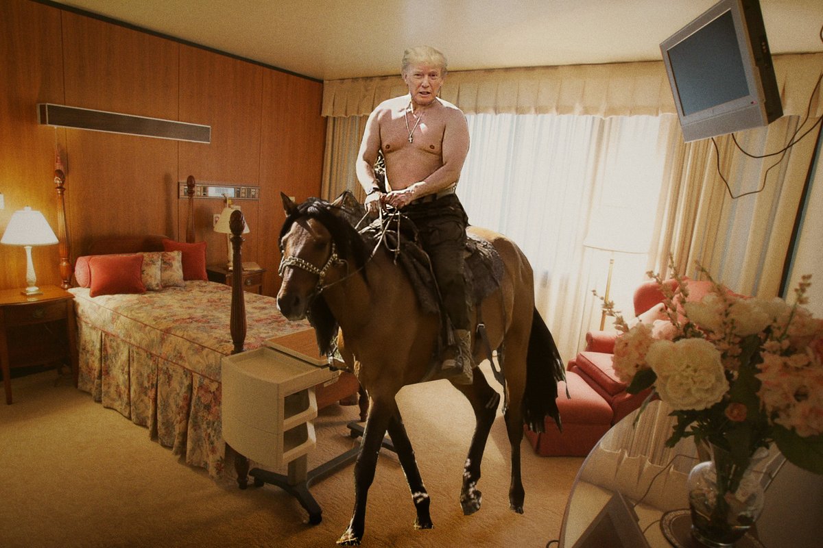 proud trump boy does a photo shoot from his hospital room