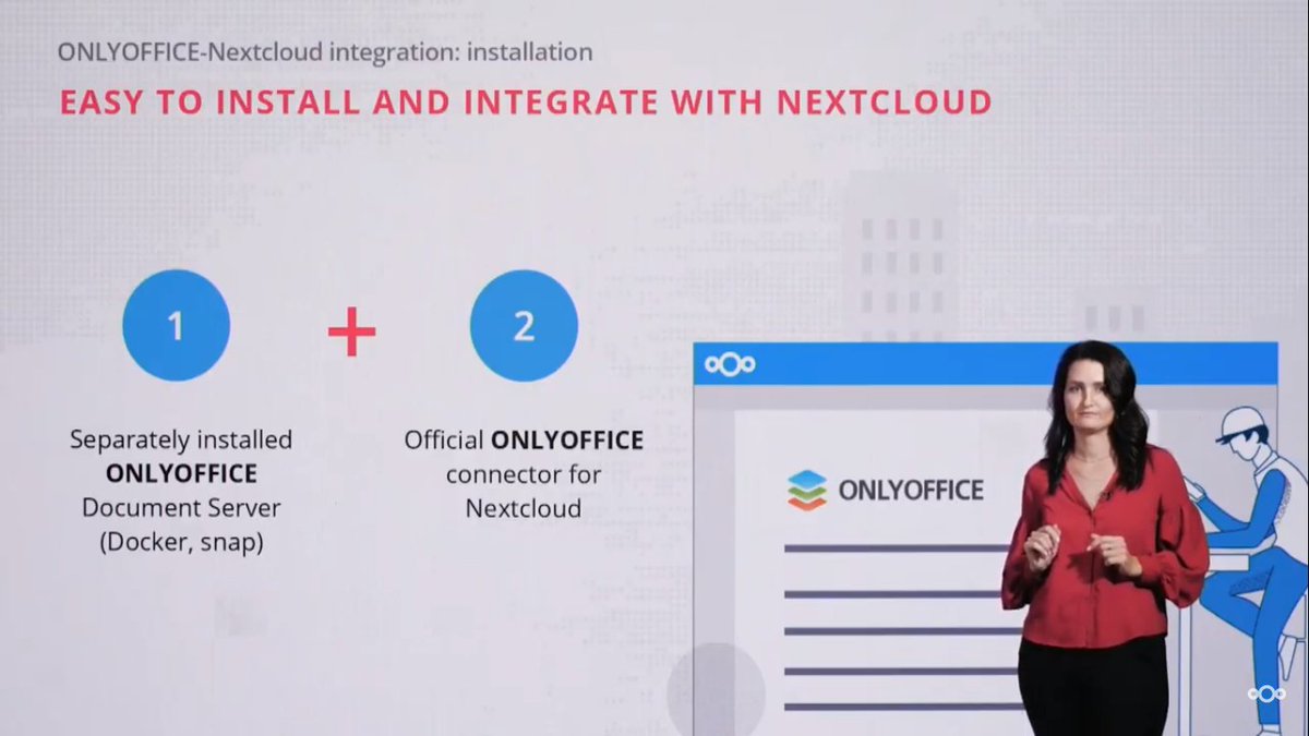 only_office's tweet photo. Thanks for watching our lightning talk ⚡️ for the #NextcloudConference presented by @galegod https://t.co/EMnNWSPxgd