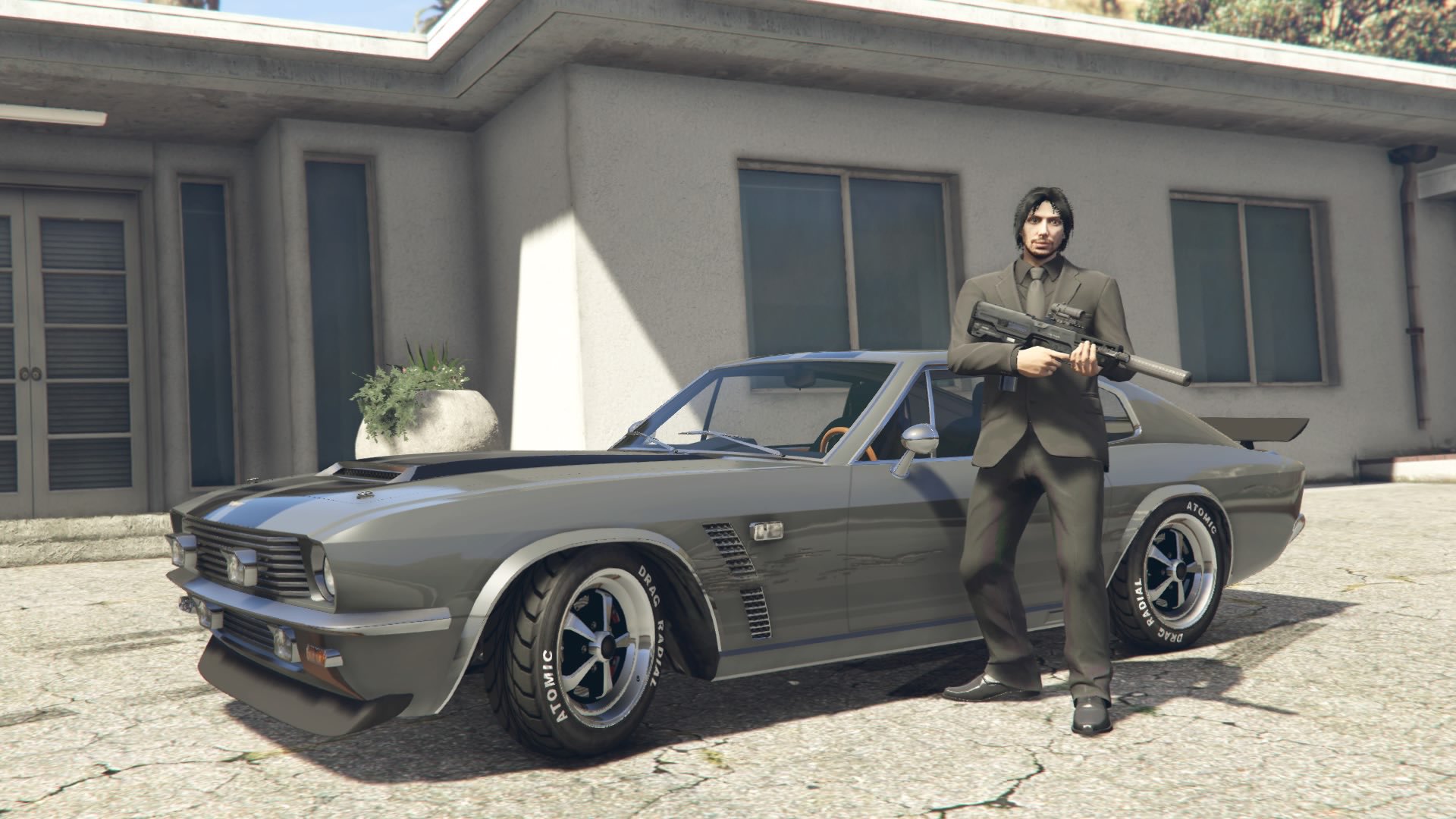 Kira Zzz ジョン ウィック風コスチューム 車 Gta5 Gtaオンライン