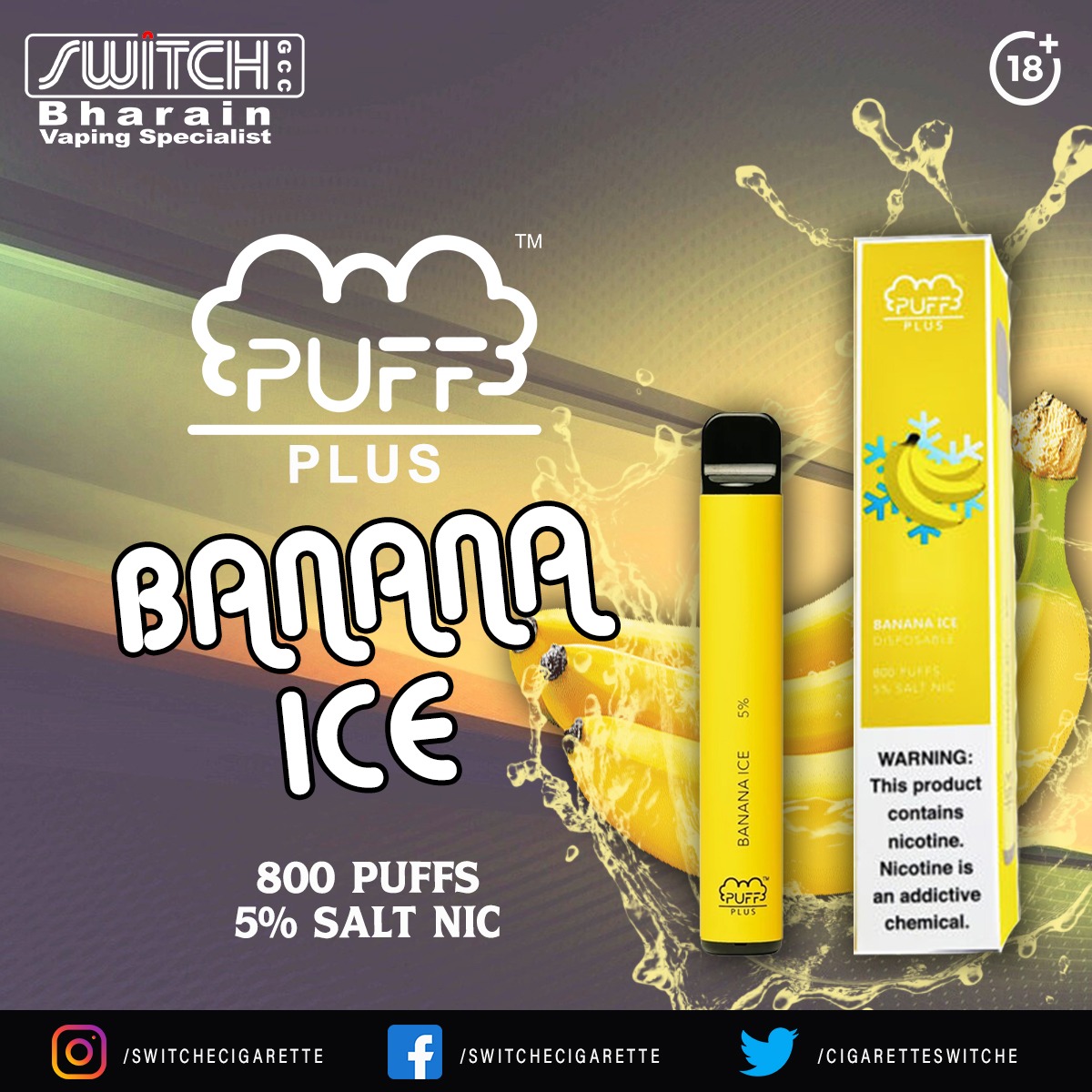Switch_Ecigs's tweet photo. 🔞🔞🔞
Disposable(800 puffs)
price 4/- BD each.
32095389
#riffaviews #riffasharqi #riffagarbi #adliya #jidhafs #hamadtown #bahrain #bahrainbusiness #bahrain🇧🇭 #bahraininstagram #switch #vape #bahrainvape #ecigarette #covid19bh #amwajisland #BahrainMarket #bahrainevents https://t.co/q7jDX1E47d