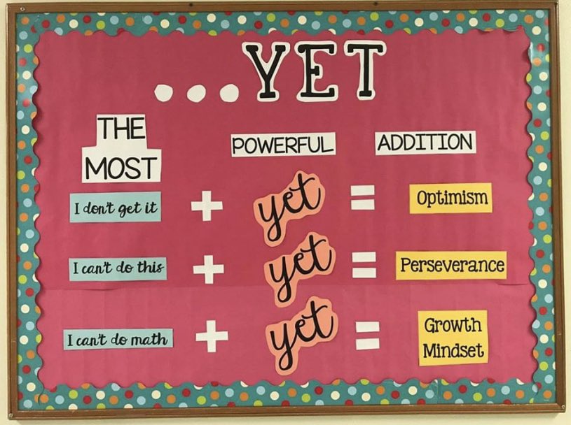 Shannonteaches's tweet photo. Do your kids know the power of “YET”?

I’m offering virtual sessions for kids about #growthmindset as well as PD for teachers on #SEL lessons in the classroom!🧠 https://t.co/dHEIRDzmPI