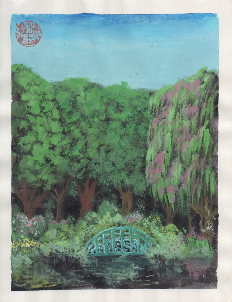 antdhuman's tweet photo. #2 of my quarantine series. Idk what it's called but I was really inspired by Monet with this one 😊 https://t.co/6z2oeBa3h1