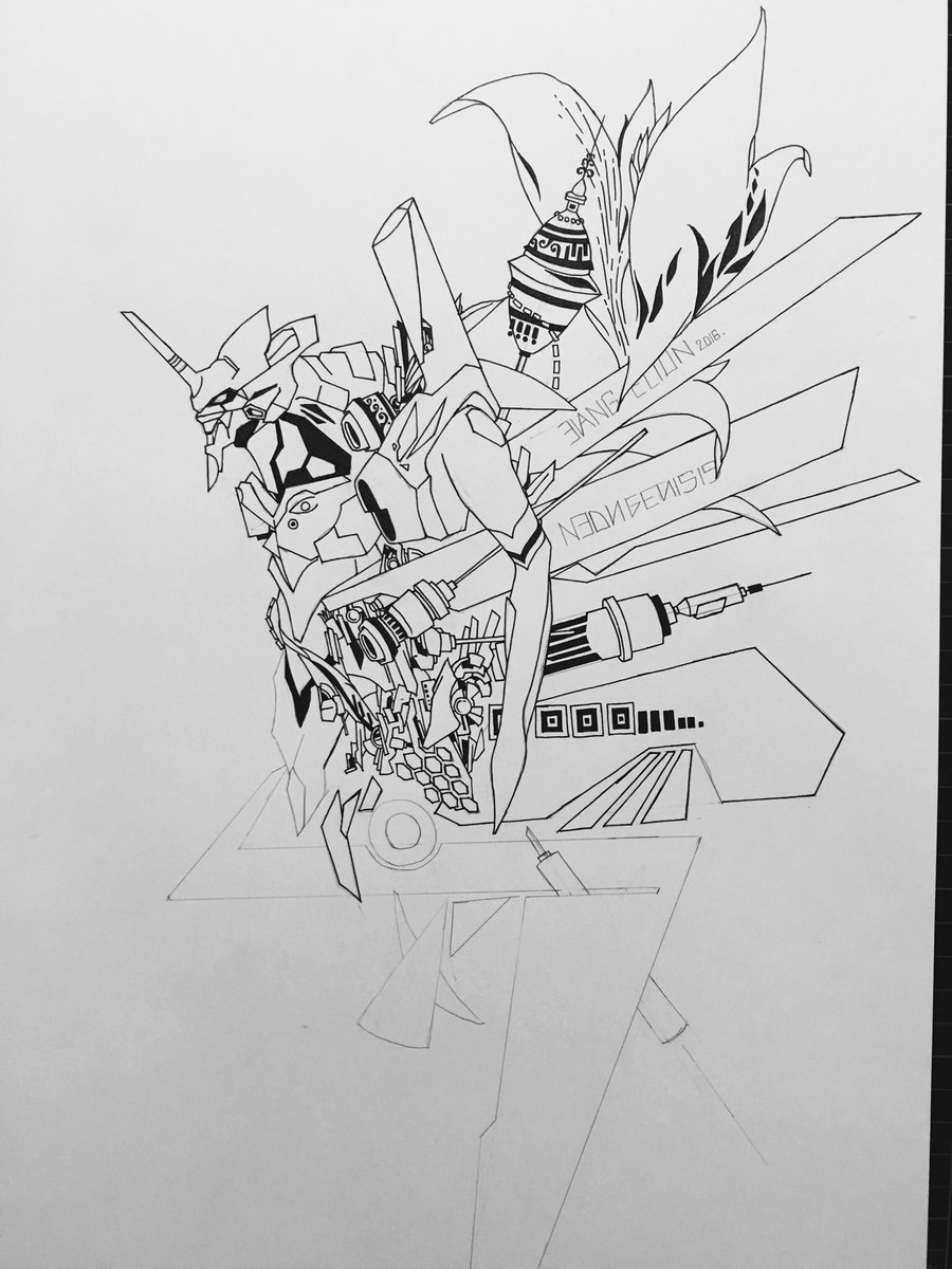 Twitter पर 柿川健太 エヴァ25周年 おめでとうございます グッズのイラストを描かせていただく度 完成された未完の作品を見てるようなふしぎな気持ちになります 次回作 とても楽しみです 画像は初号機を考えていた時のものです エヴァンゲリオン25周年