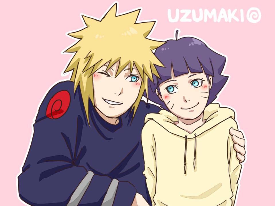 *smiles as i look at grandpa minato as he has his arm around me*