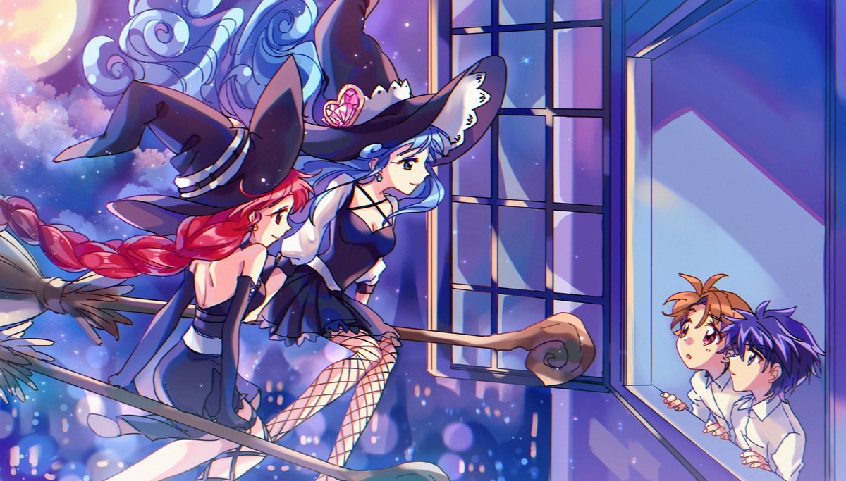 2RED_MOON2's tweet photo. ❤️<ふたご魔女>💙
ファイン&amp;レイン  🎃[年齢操作注意]🎃

It was a magic October✨✨✨if you are interested in this story you can go and check the message✨🦇🎃🦇✨ https://t.co/87oGPhRzCq