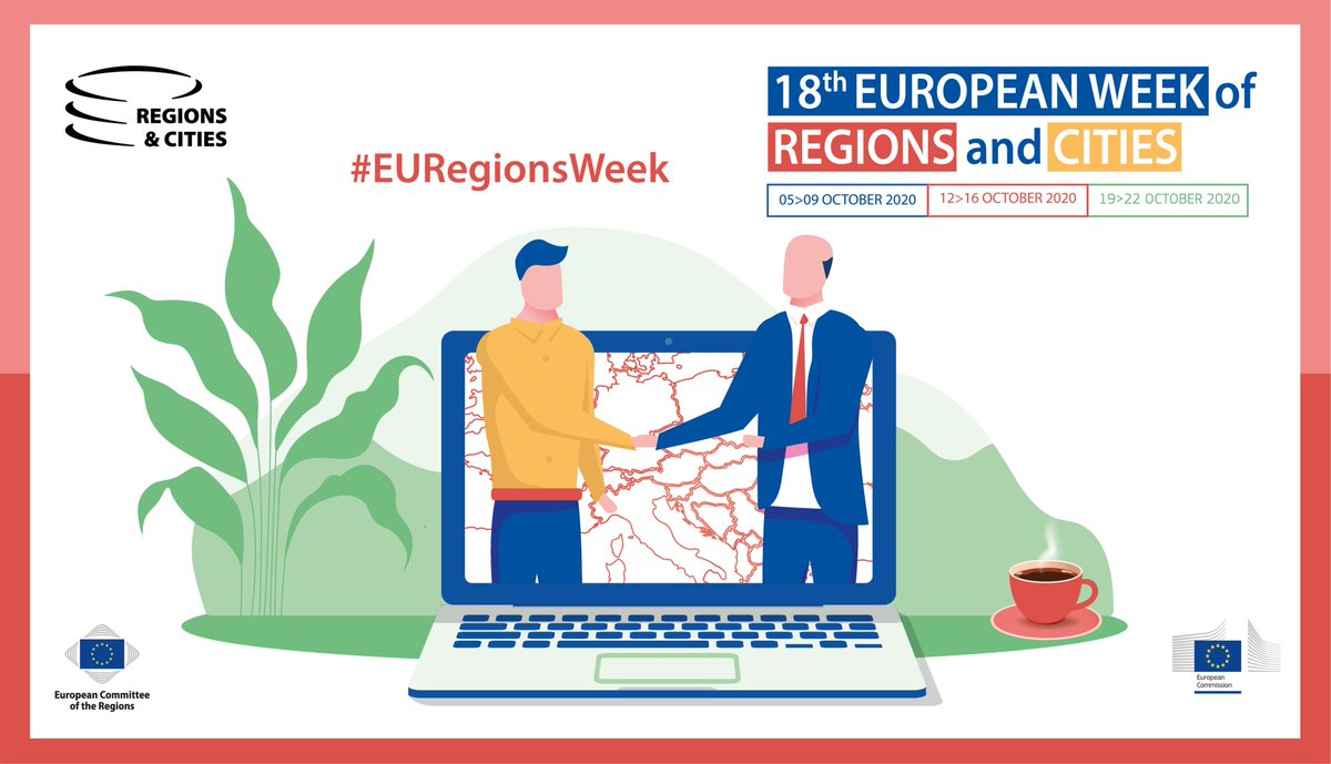 📅 From 12 to 16/10, come along at the digital #EURegionsWeek and discover what cooperation programmes have to offer you!
🔸1⃣ week focused on #CohesionAndCooperation
🔸1⃣ unique Citizens’ Dialogue
🔸1⃣5⃣0⃣+ sessions
Interested? RSVP before 7/10 👉 https://t.co/e5QBff2VLb https://t.co/xKjhbTfis0