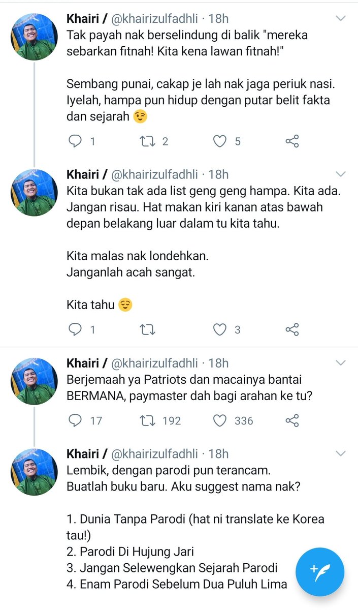 Jamalee On Twitter Apa Punya Bengap Kau Ni Menyesal Aku Sahut Ingatkan Hebat Tara Mana Tadi Nak Londeh Londeh Jilake Betul Buang Masa Aku Https T Co Rurtpvzwdp