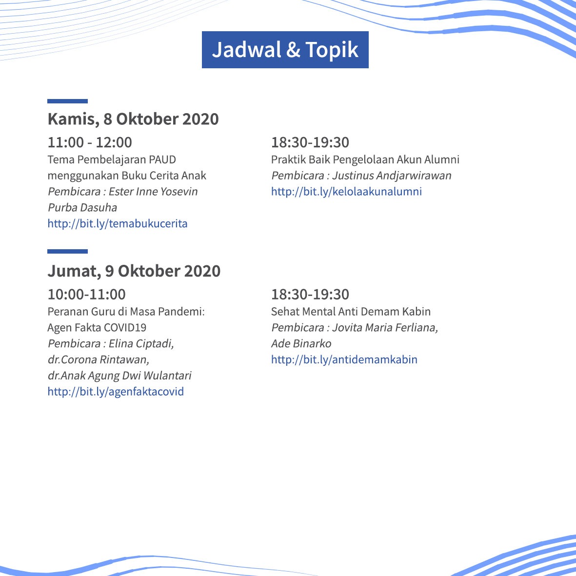 Kemdikdasmen's tweet photo. #SahabatDikbud, Guru Berbagi Kemendikbud bersama 
@RefoIndonesia &amp; @Google kembali mengadakan #IndonesiaEduWebinars dgn tema "Keterampilan Mengajar &amp; Belajar di Abad 21 &amp; Literasi Dasar", 5--9 Oktober 2020. Yuk, ikut serta! Info selengkapnya kunjungi https://t.co/krUuJH2f88. https://t.co/pwv4mQWACj