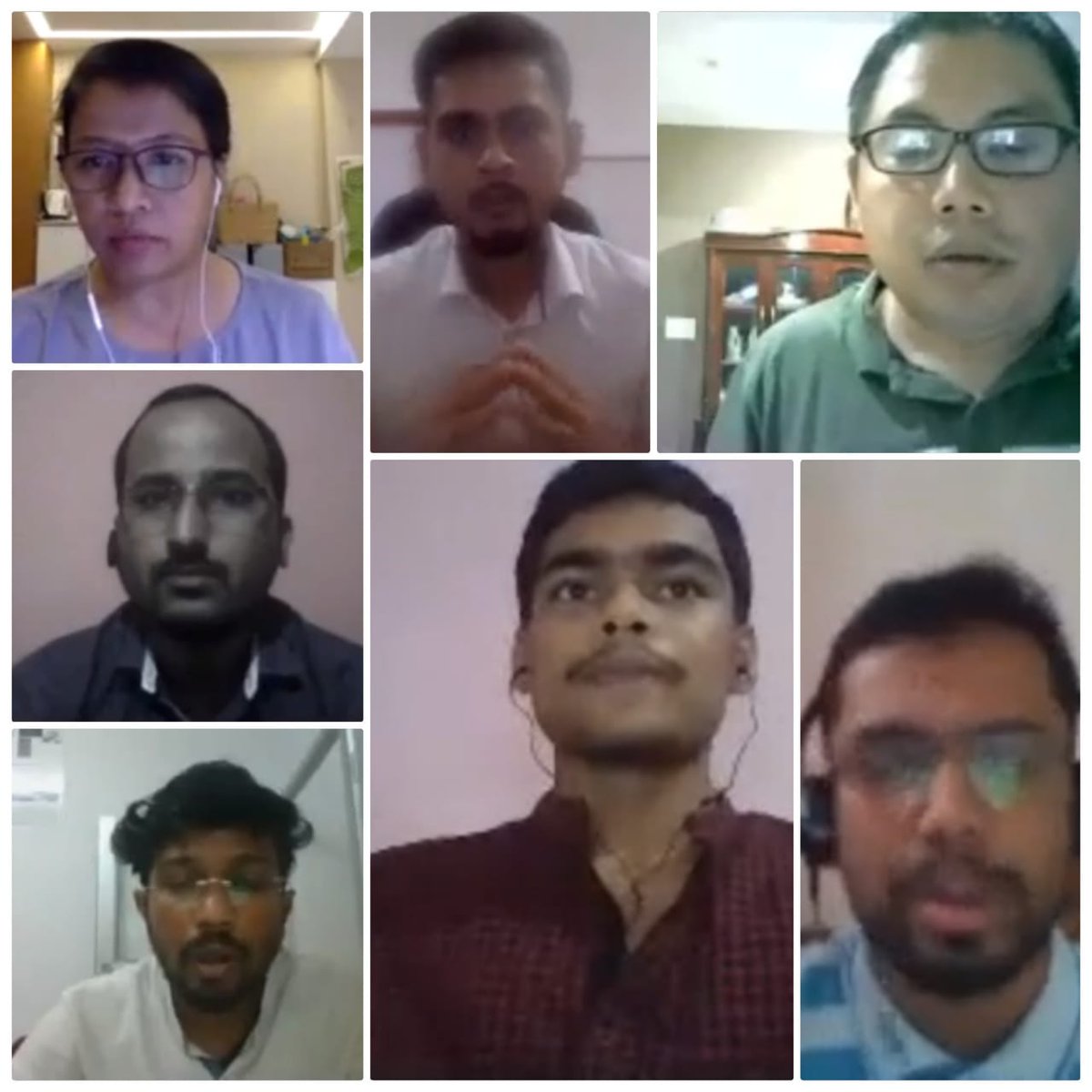 stpiguwahati's tweet photo. Some of the eleven shortlisted #startups for #CoE in #IoT Application in their final pitch  before the selection committee on 3rd of October, 2020. #STPIOctaNE #STPIINDIA #STPICoEs #GroWithSTPI #STPIINCUBATION @Omkar_Raii https://t.co/iRP3oIpF7y