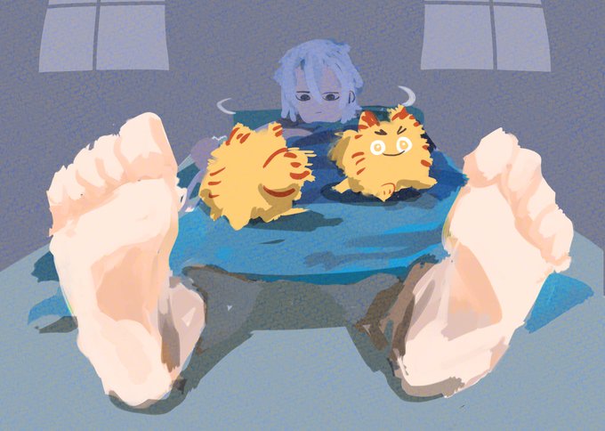 「closed mouth feet」 illustration images(Latest)｜4pages