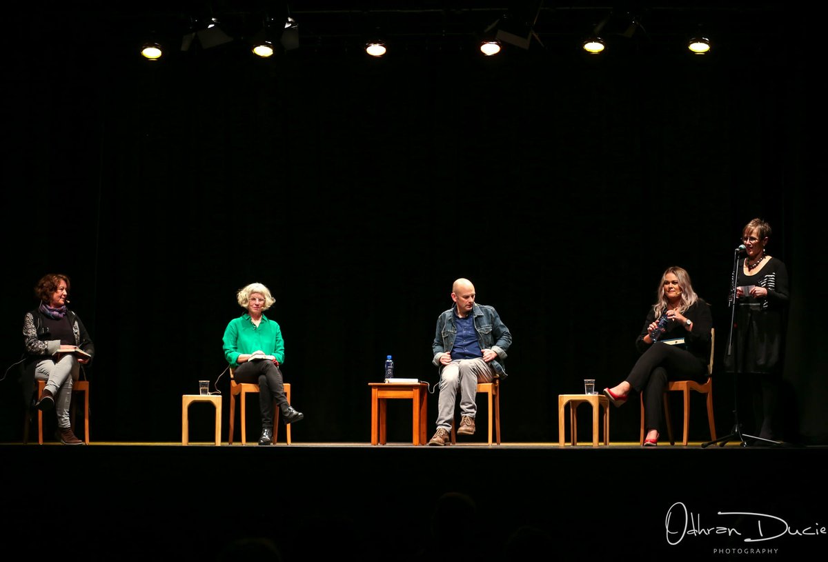 Guests from the West-Alice Lyons, Alan McMonagle &amp; Elaine Feeney in discussion with Sarah Moore Fitzgerald. A lively &amp; interesting conversation for our last evening in <a href="/NenaghArts/">Nenagh Arts Centre</a> Thanks to Eva and her crew for providing a safe &amp; socially distanced setting over the last 3 nights