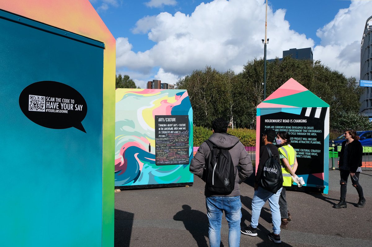 Here’s something to brighten this grey day - last day of our pop-up public art in Lansdowne.  <a href="/DPQ_London/">DallasPierceQuintero</a> are there welcoming thoughts and dreams about the areas future that will feed into the developing Cultural Strategy for <a href="/BCPCouncil/">BCP Council</a> 

#publicart #yourlansdowne