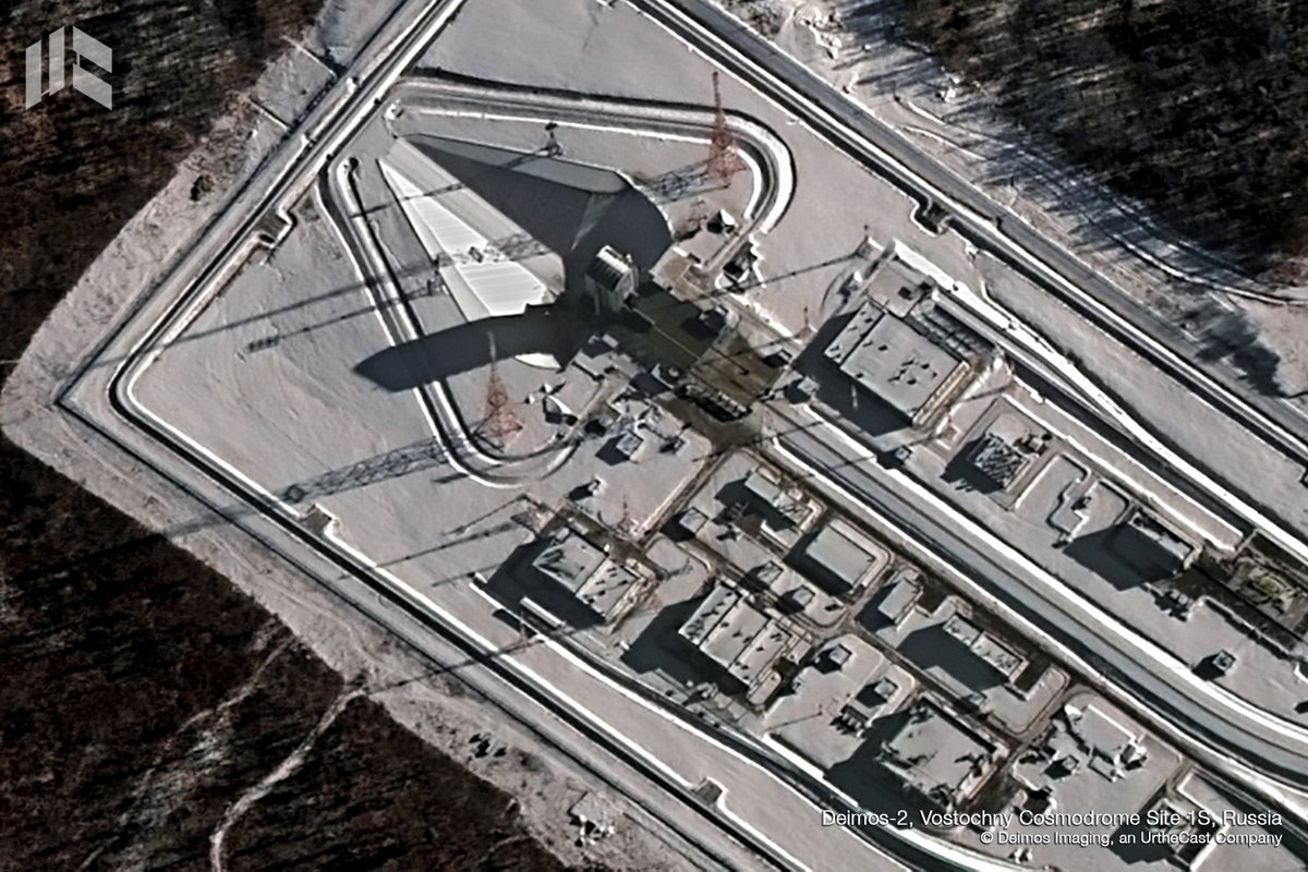 The #WorldSpaceWeek 🚀💫 starts today! so we bring you this #DEIMOS2 view over the #VostochnyCosmodrome, a Russian spaceport above the 51st parallel north in the Amur Oblast, in the Russian Far East. The first launch took place on 28 April 2016 at 02:01 UTC. #Russia #WSW2020