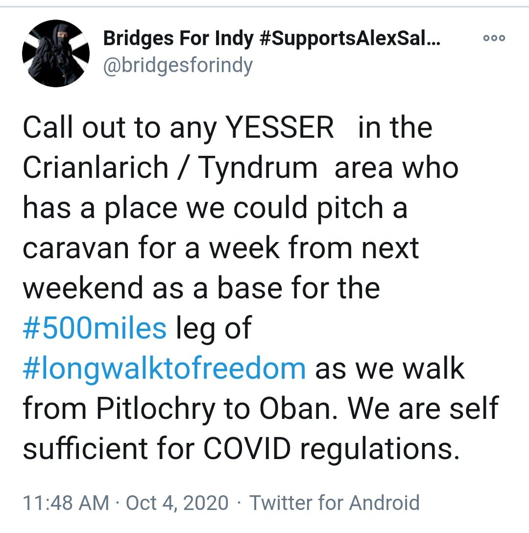 24. But before they throw in the towel the remaining flag-botherers have a few more towns and villages left in them. Until they run out if stickers? FYI ALERT  #Pitlochry to  #Oban  #Crianlarich  #Tyndrum 