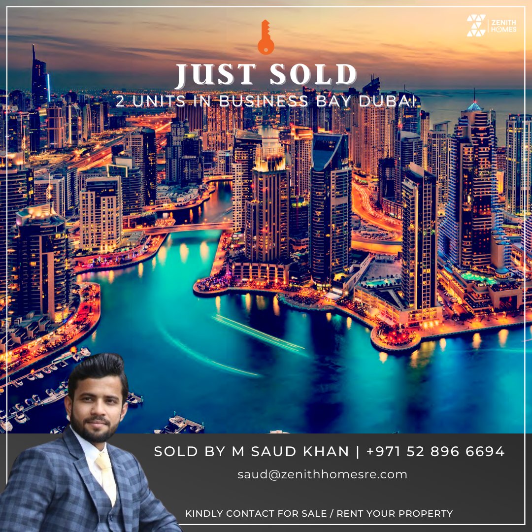ZenithHomesRE's tweet photo. 2 Apartments in Business Bay, Dubai. has been Sold by our agent Mr. M Saud Khan.
Kindly Contact us for Sale / Rent your Property
📞 +971 52 896 6694
📧 saud@zenithhomesre.com

#justsold #businesbay #forsale #danubproperties #luxuryrealestate #realestatemarket #dubailife #mydubai https://t.co/AZho1EWMFB