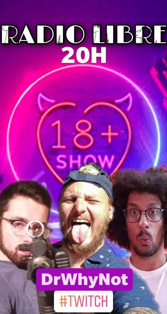 Dr_Why_Not's tweet image. CE SOIR 20H, NOUVELLE RADIO LIBRE SUR TWITCH

Venez participer directement avec nous via Discord a des jeux, des debats, vos histoire de vie, vos vérités, des pranks téléphoniques Et des cadeaux a gagner

Twitch.tv/DrWhyNot

#twitch #radiolibre #radiosexe #stream #giveway