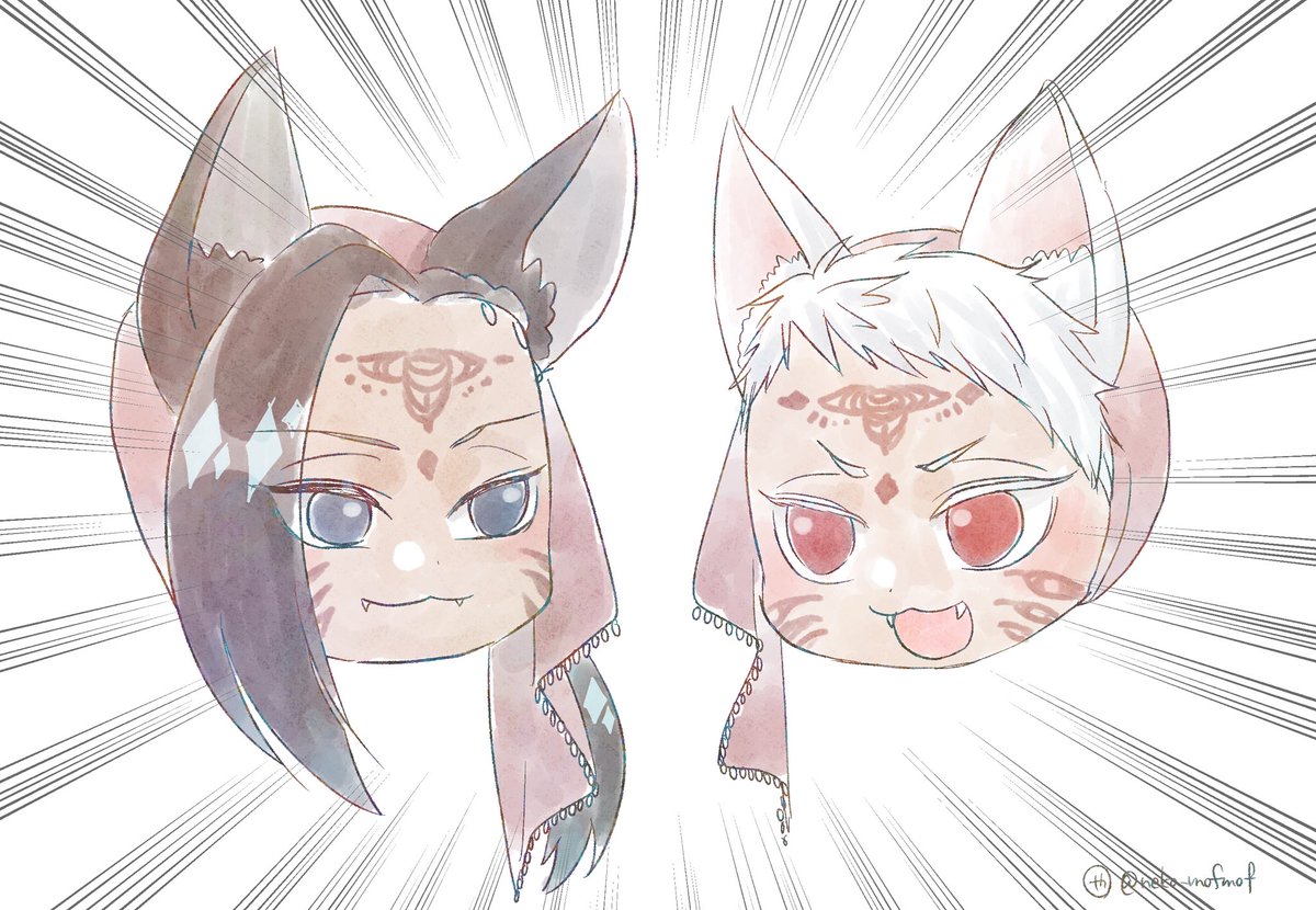 ツイステ ウオオ スカラビア ハロウィン ケモミミ ウオ ウオオオオオオオ まるや のイラスト