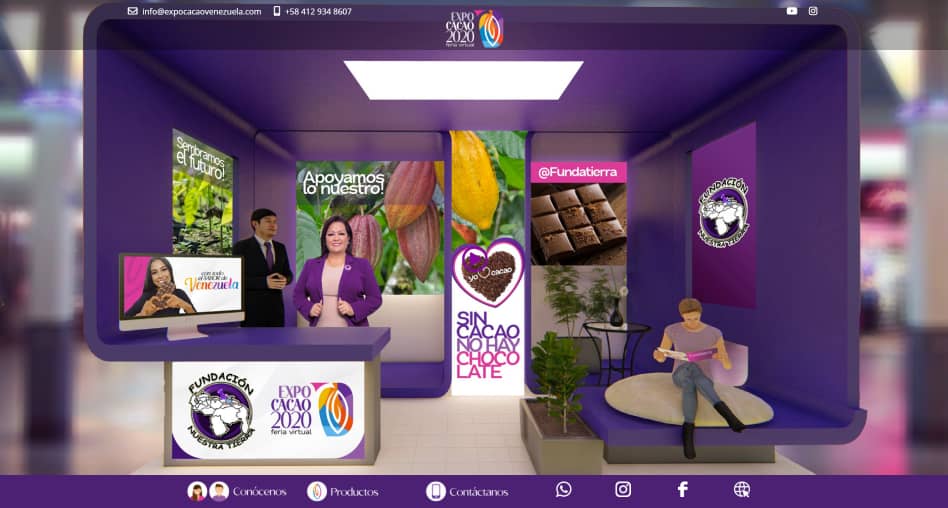 ¡Adelante!
Los invito a visitar nuestro STAND VIRTUAL <a href="/fundatierra/">FUNDACIÓN NUESTRA TIERRA</a>   en la Expoferia Internacional del Cacao 2020, además de  más de 100 STAND de cada marca venezolana, con diferentes rubros, productos y servicios.
⬇️⬇️⬇️
expocacaovenezuela.com

#4Oct 
#expocacaovenezuela