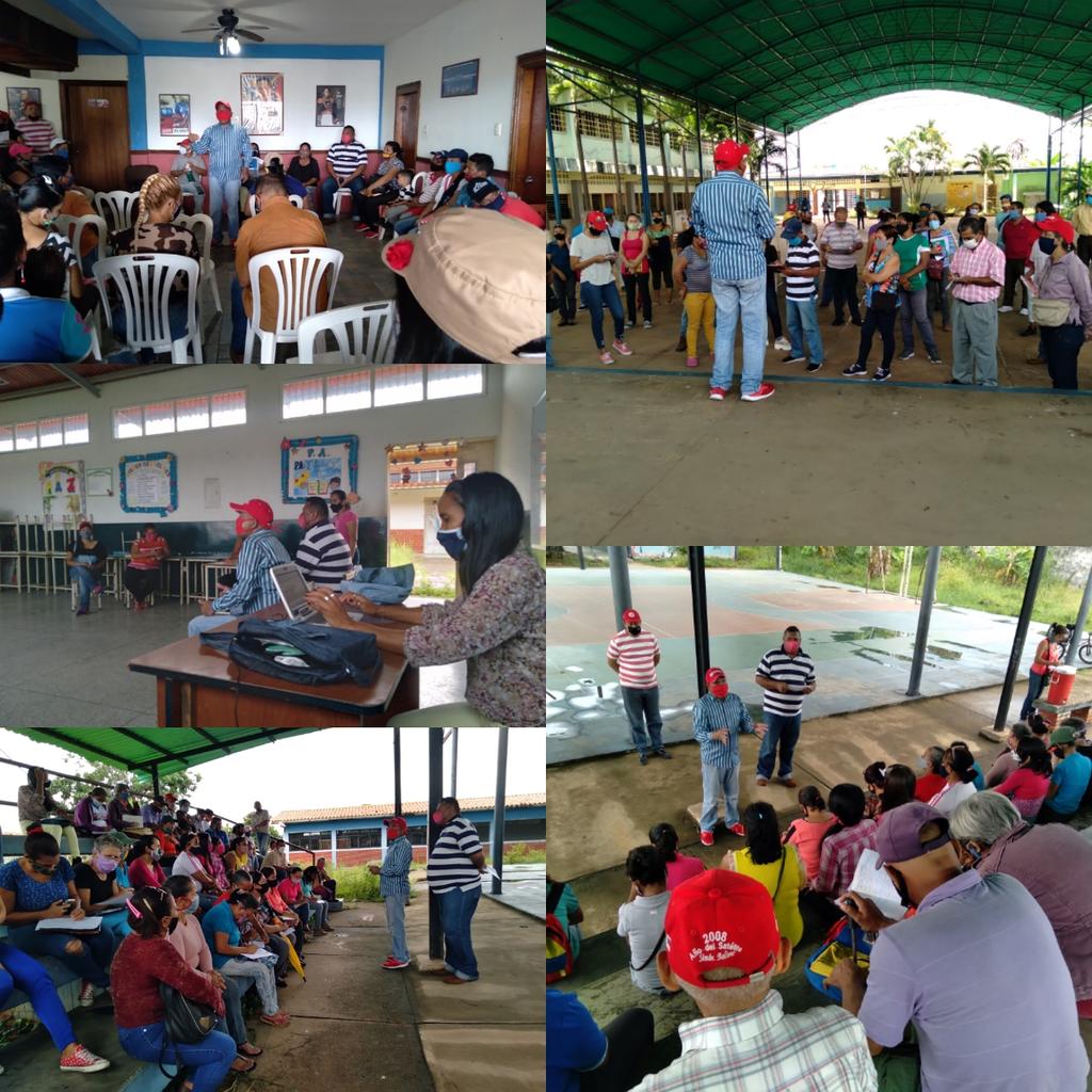 Manueljaimez25's tweet photo. Comision de Tecnica Electoral PSUV del Municipio Maturin en el despliegue de revision y chequeo del Padron Electoral de las UBCH de la Parroquia Los Godos, preparando la maquinaria electoral rumbo a la recuperacion de la Asamblea Nacional el 6D #ChavismoResistenciaYLealtad https://t.co/qzeyckSdEk