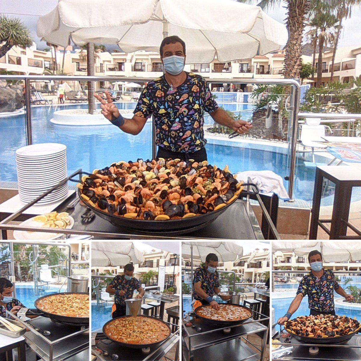 #Paella at the pool bar  today at #RoyalSunsetBeachClub #DiamondResorts #CostaAdeje @MinervaRSB <a href="/ClaudiaGMorell/">Claudia García</a> <a href="/Ruth_RSBC/">Ruth McGowan</a> @EmmaJrsb @SunBean_RSBC <a href="/TamponiRita/">Rita Tamponi</a> @Marga_RSBC @JesusG_RSBC @Mercis35031392 <a href="/Marta02167/">Marta</a> @Jesusmanuel1975 @Jorge_RSB
