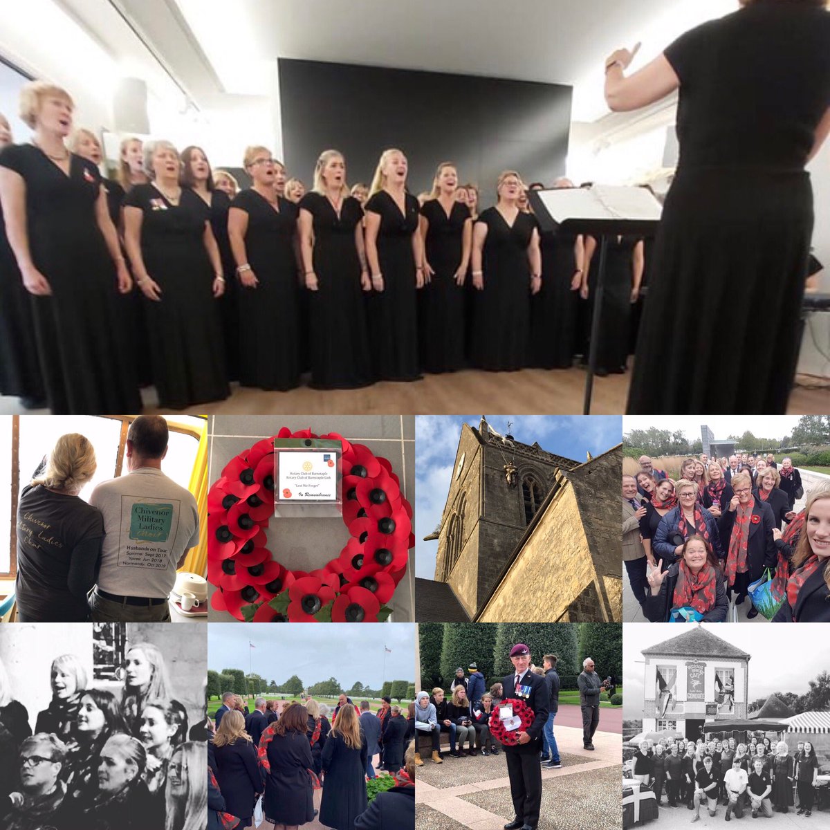 Milwiveschiv's tweet photo. A year ago since we visited #Normandie during the 75th anniversary of #DDay commemorations. #choir #WW2 #France #WhereverYouAre @singlesteptours https://t.co/ux7paEagnC