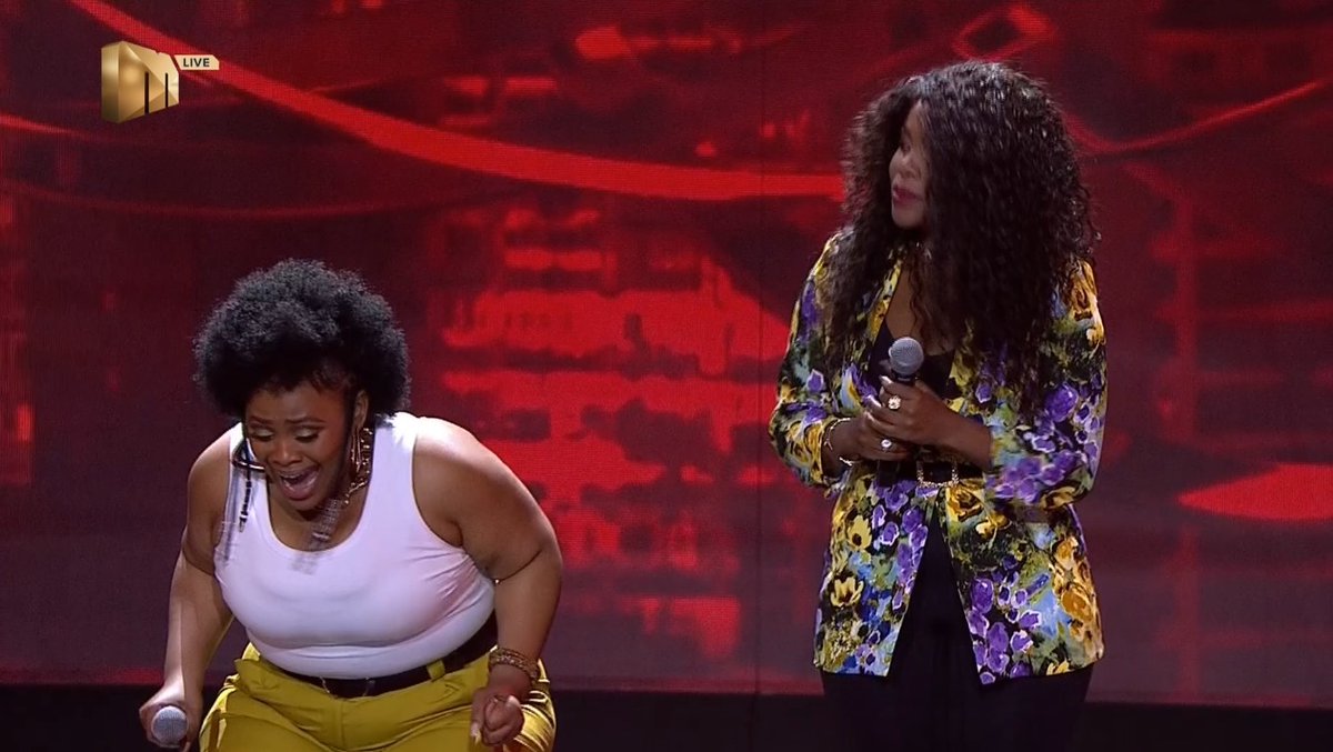 IdolsSA's tweet photo. Be and Bongi crack the #IdolsSA Top 10 – Melanin takes a back seat for now... 

#IdolsBe #IdolsBongi #IdolsMelanin https://t.co/rcuuEugfH0