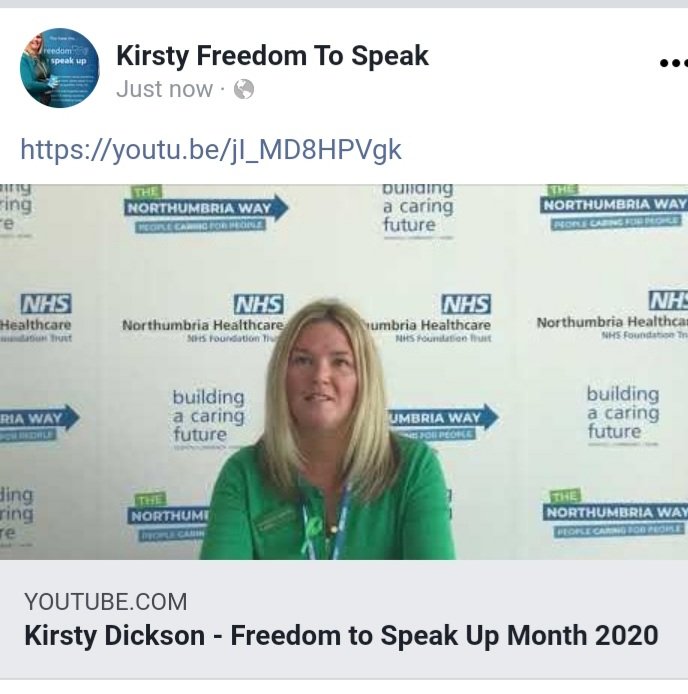 ' D' Define, What is Speaking Up? @NorthumbriaNHS we listen to any concerns that Staff have, advising and supporting to influence improvements. #SpeakUpABC