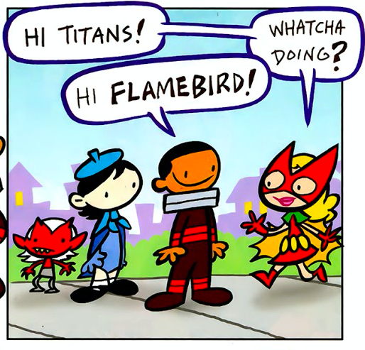 She first appears in Tiny Titans #13. Bette's adorable here!