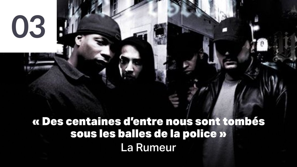 A l’occasion de la sortie de leur premier album, le groupe La Rumeur publie un magazine intitulé « La Rumeur Mag » où il y affirme les propos suivants. C’est le début du plus long feuilleton judiciaire du rap français : 8 ans de procédure, avant d'être relaxés.