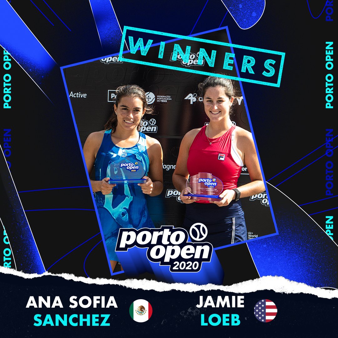 Na variante de pares femininos, ninguém conseguiu vergar a dupla composta por Ana Sofia Sanchez 🇲🇽 e Jamie Loeb 🇺🇸, as novas campeãs do Porto Open! 🏆🏆
