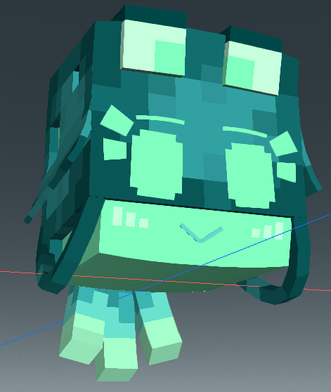 Jnickmi A Promise Is A Promise Lol Here Is A Wip Of Thicc Glow Squid Which Are Its Real Eyes The Top Of The Head Eyes React As Well Lol T Co Cey3gertpq