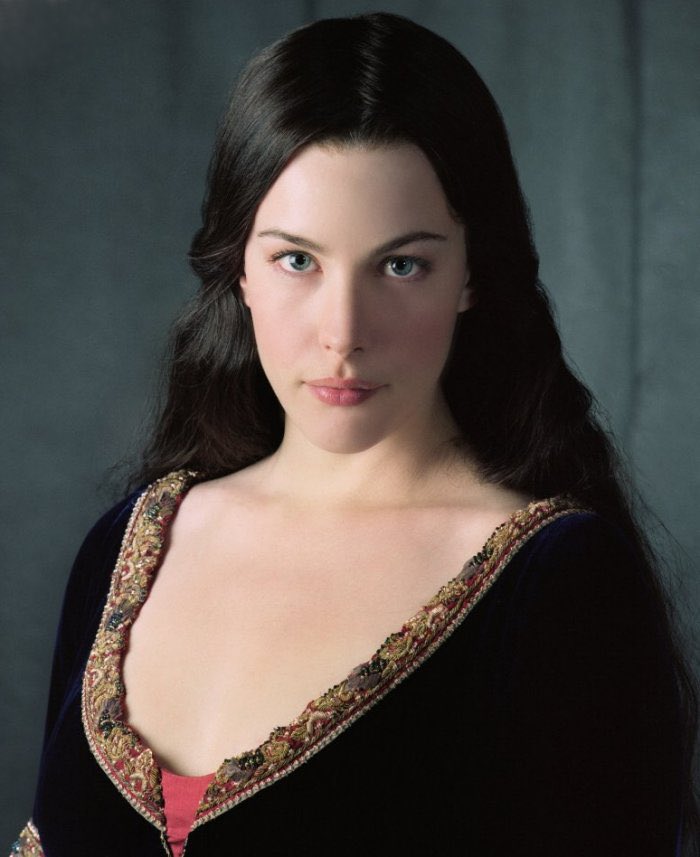 Arwen: Elrond won’t let her leave Rivendell, so she doesn’t either