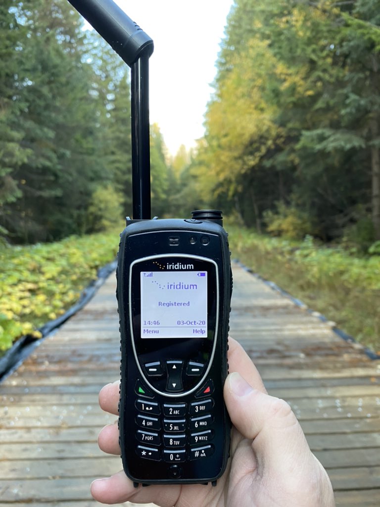 Satellite communications in remote locations thanks to <a href="/roadpost/">Roadpost</a> and powered by <a href="/IridiumComm/">Iridium</a> #Extreme9575 Best money I’ve spent in a while. Full bars.