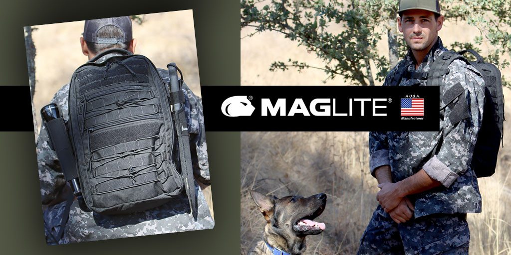 MAGLITE BACKPACKS - Now 30% OFF! Loop for name tags/IDs, PALS webbing, YKK zippers, shock cords, etc. - all military grade. Perfect for tactical or every day use! Use coupon code "BACKPACK30" to SAVE 30%!  #tacticalgear #beprepared #survivalgear #tactical  bit.ly/3icnEWj