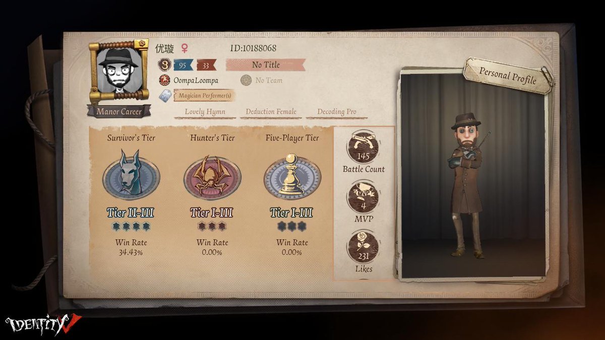 I'm playing Identity V. Fancy a game?