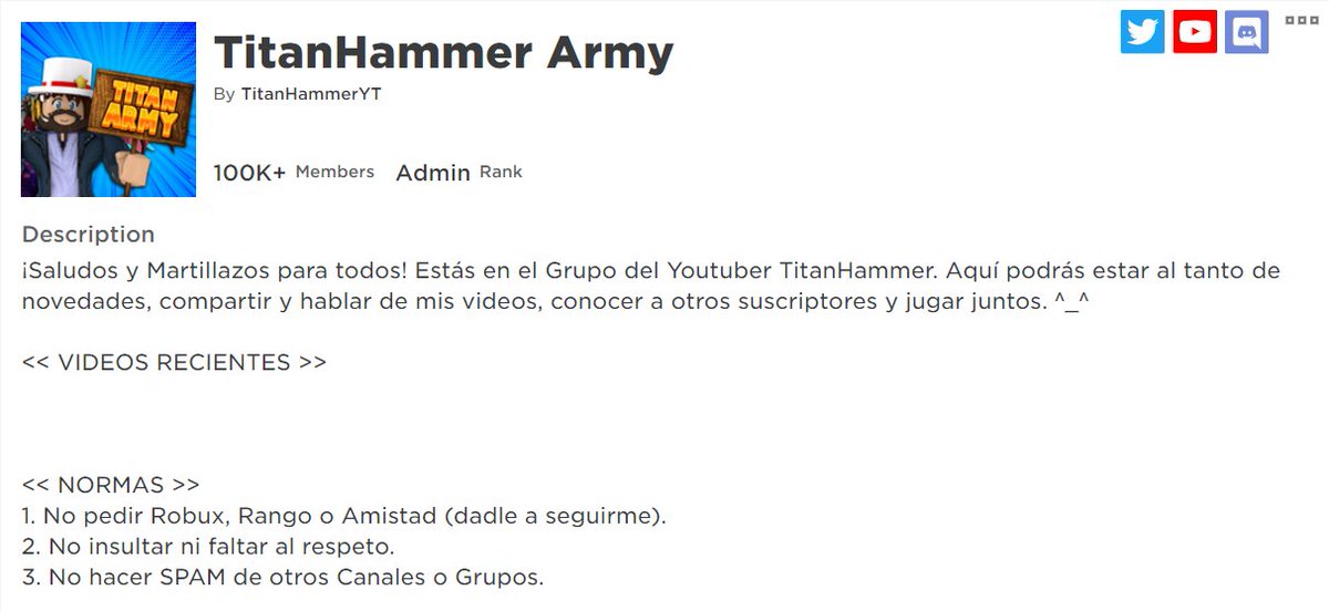 Titanhammer Army Titanhammerarmy Twitter - como se pueden poner codigos de robux get robuxgg