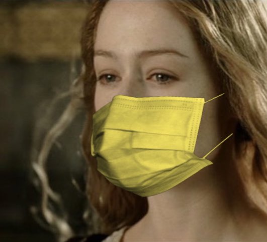 Éowyn: likes to make her own masks, but she’ll wear her gold one as a back up