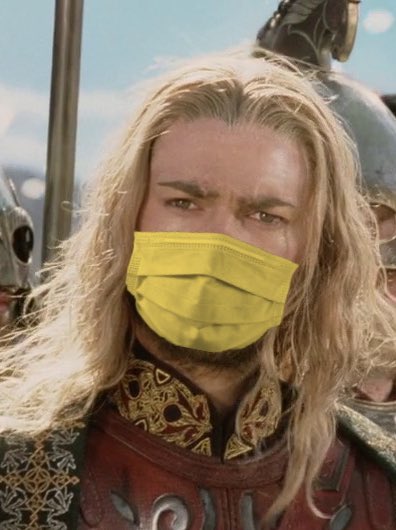 Eomer: keeps a spare in his helmet