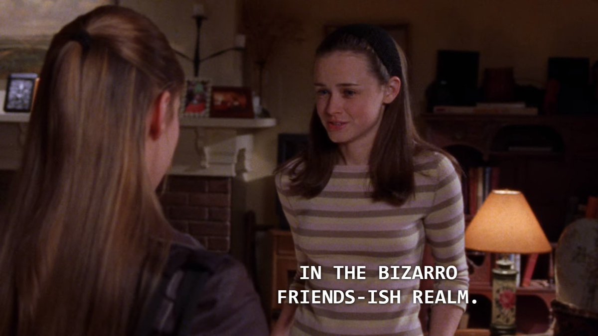 rory describing her relationships with jess and paris in the same way........... and thats on gellmore/literati superiority  #gilmoregirls