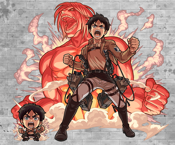 Attack on Titan Wiki - Attack on Titan x 即攻元気 Collaboration Visual