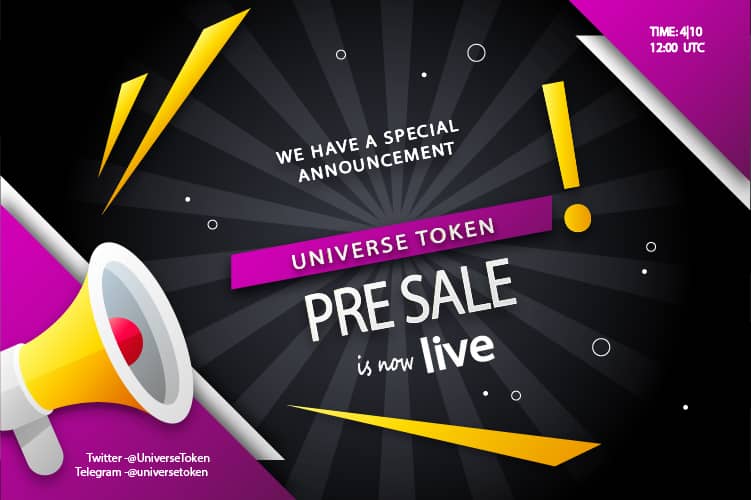 PRE-SALE IS LIVE!

forms.gle/G1BPvjcXGQPtoJ…
USE THIS LINK TO BUY
T.ME/UNIVERSETOKEN -  JOIN COMMUNITY