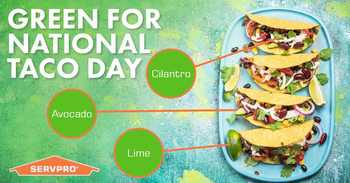 We're celebrating appropriately on #NationalTacoDay. How many green toppings can you put on tacos? Tell us what we're forgetting.