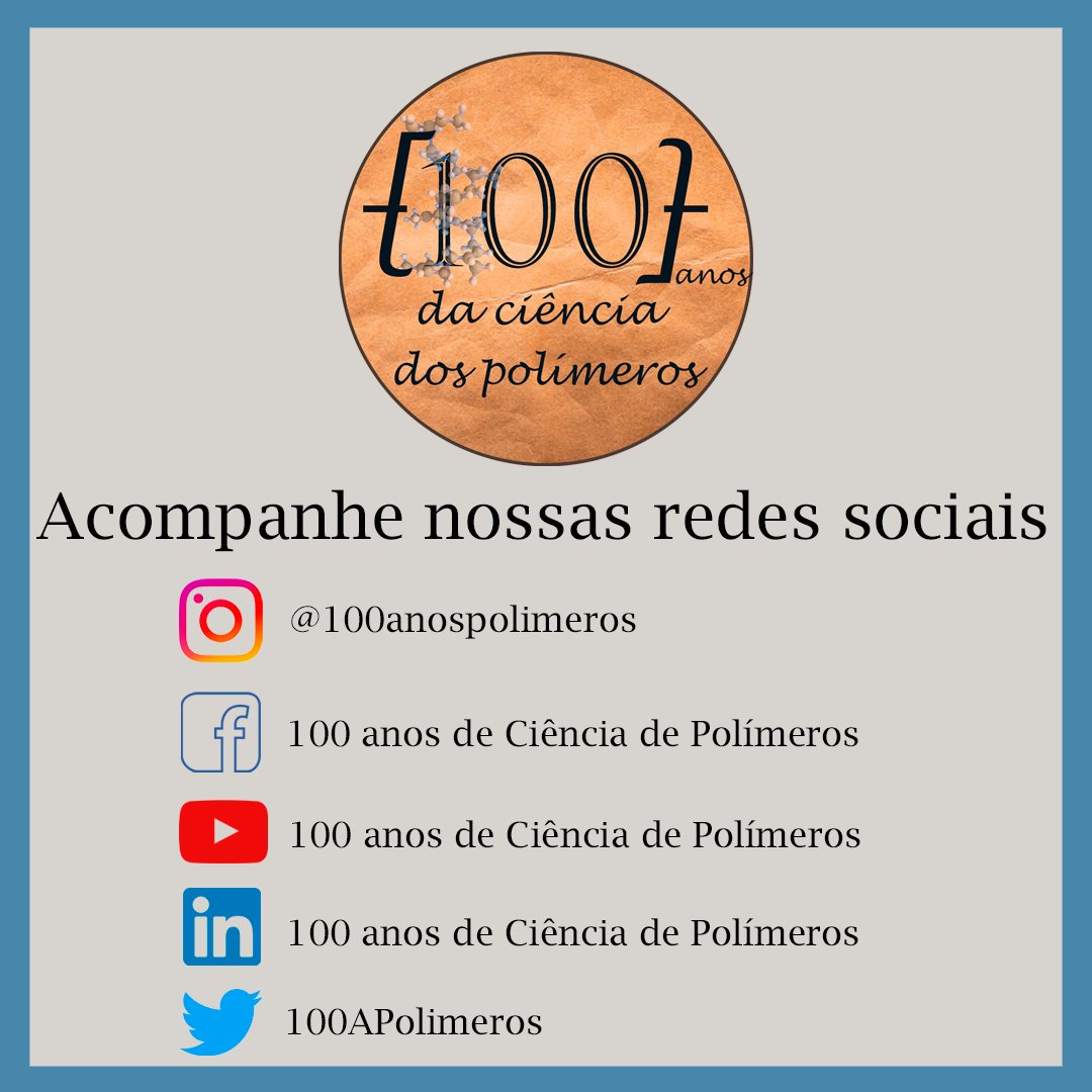 100 Anos da Ciência dos Polímeros tweet media