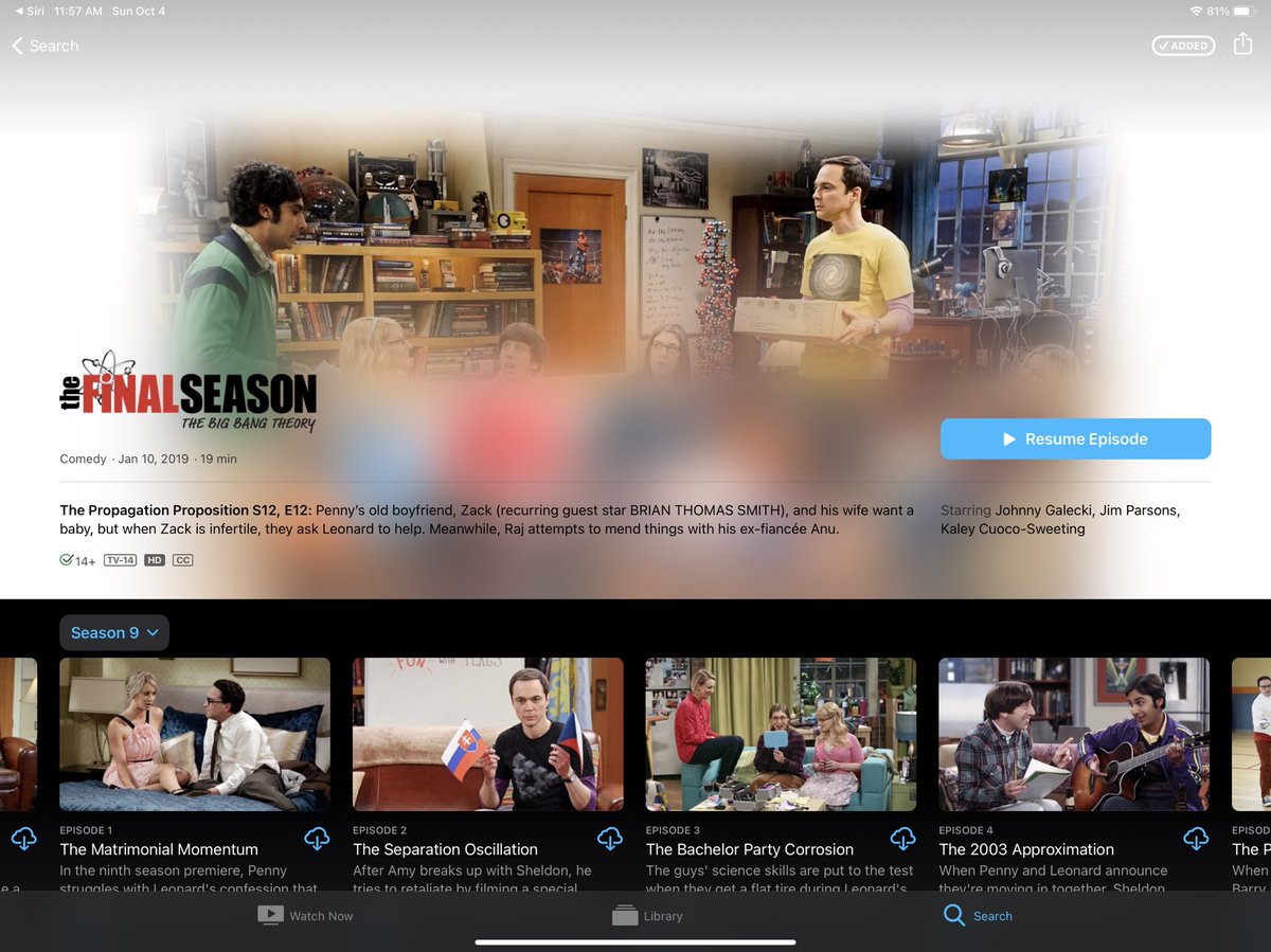 .Apple’s TV app has issues cataloging some box sets with search, Siri playback and purchases not recognised. Last week I bought ‘The Big Bang Theory: The Complete Series’ on iTunes with the express goal of fixing the box-set. Here’s how to get a fix within the TV app...