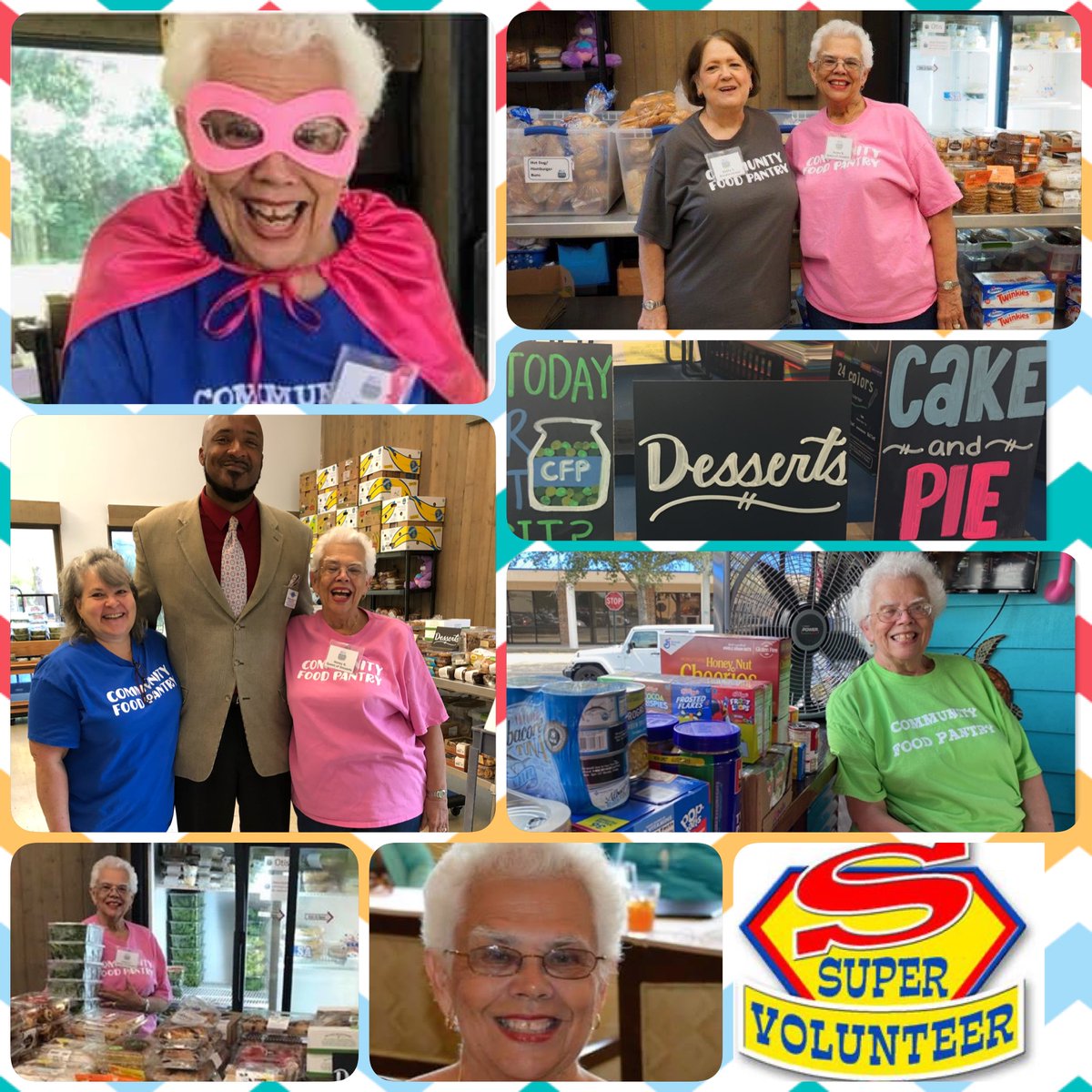 COMFOODPANTRY's tweet photo. Meet Honey, one of our many SUPER VOLUNTEERS! 

Honey celebrates her birthday today and also 10 years at the Community Food Pantry.

She’s been dishing out sweets and bread almost as long as our doors have been open! Wishing you a SWEET Birthday!

#volunteersareourbackbone https://t.co/8OW7a8sSKo