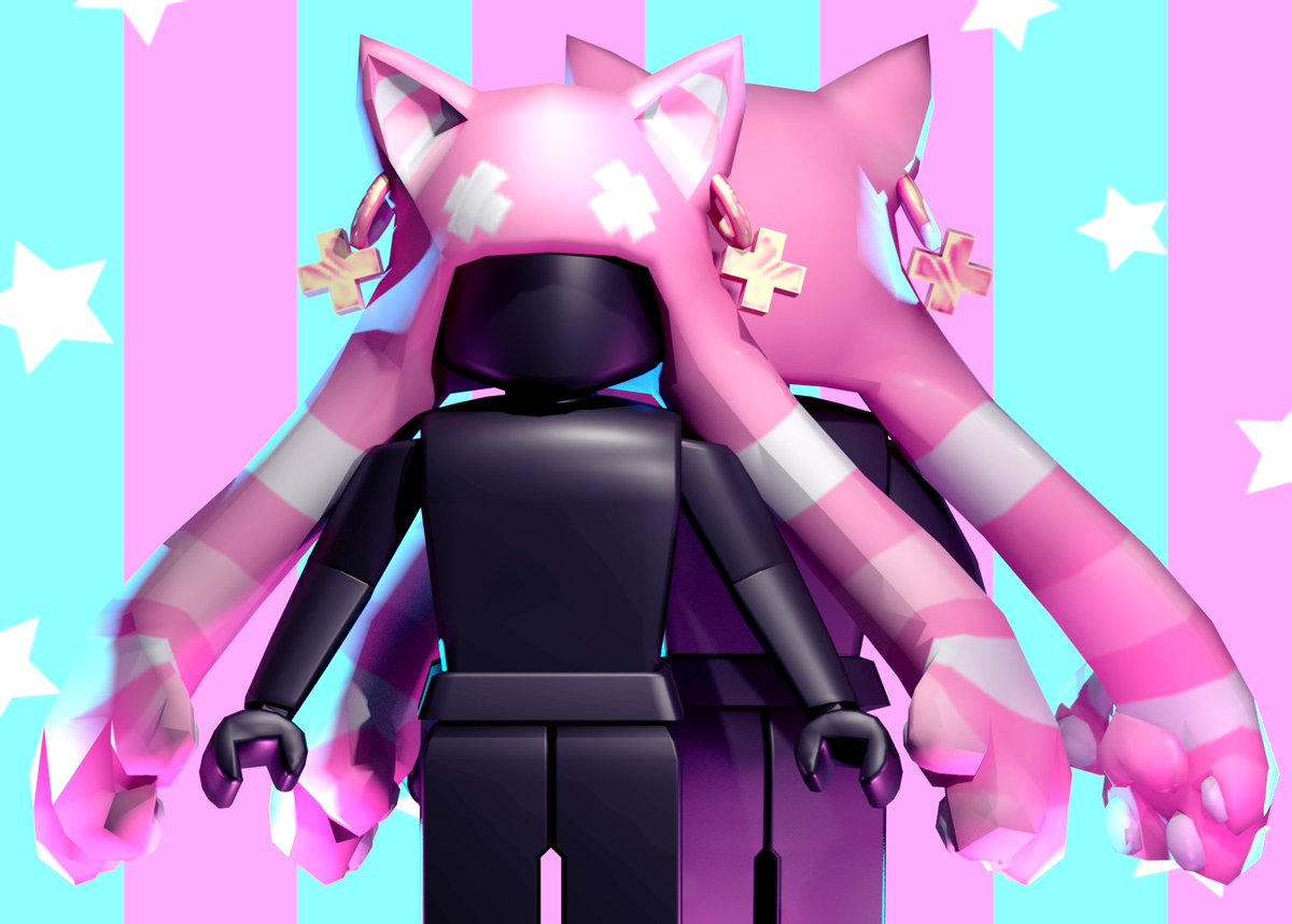 Beastinwhite On Twitter Hi Guys Here Is The Finished Result Of My Kitty Hat Though I Feel My Screen Recording Software May Have Dumped The Video Of Me Making It I Ll See - roblox character searcher